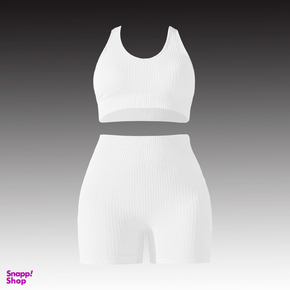 ست نیم تنه و شلوارک ورزشی زنانه مدل M5152