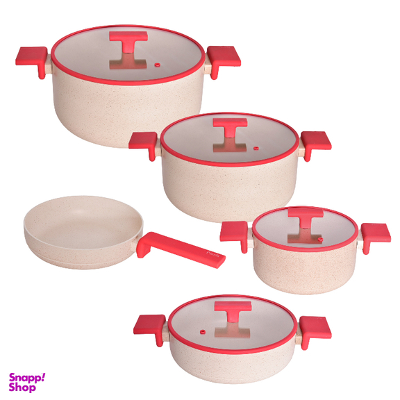 سرویس قابلمه و تابه گرانیتی 9 پارچه پرارین مدل Estima کد 4323