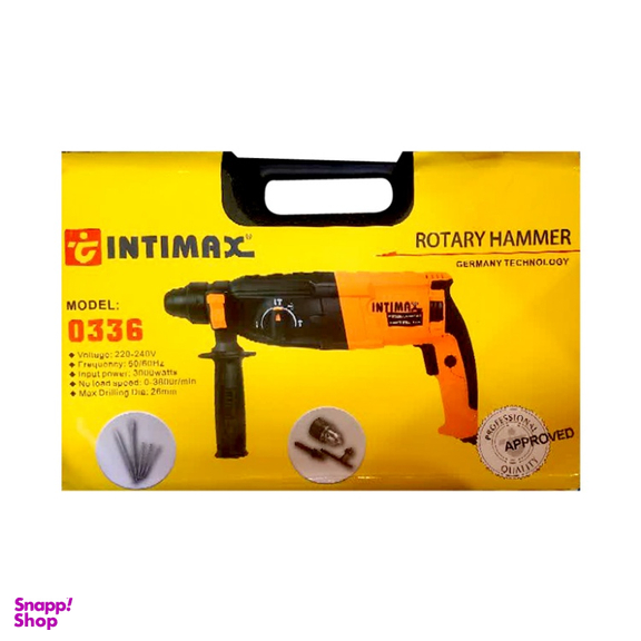 دریل بتن کن سه نظام چهار شیار 26 میلی متری 3000 وات اینتیمکث مدل 0336