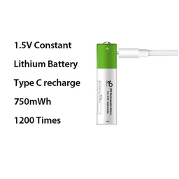 باتری نیم قلمی قابل شارژ اسمارتولز مدل یو اس بی AAAA بسته 4 عددی