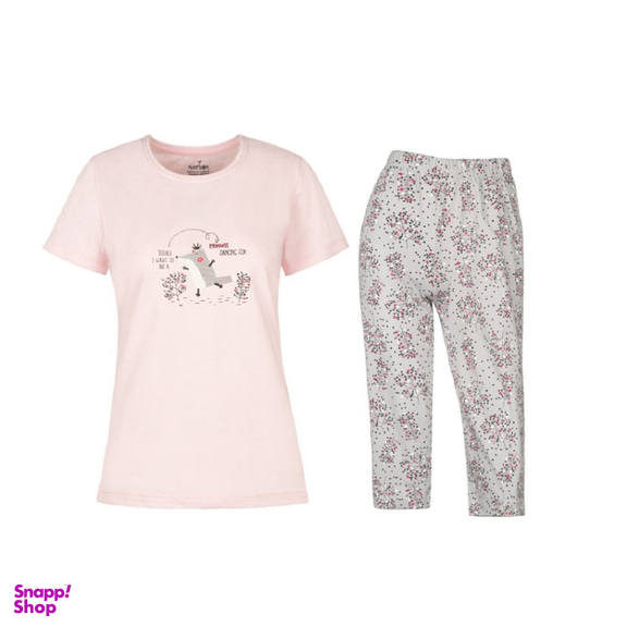 ست تیشرت و شلوارک زنانه مدل SB-SS-3820-1