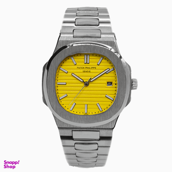 ساعت عقربه ای طرح پتک فیلیپ مدل Nautilus صفحه زرد کد PPNYD1