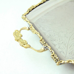 سینی استیل برنجی سالینو کد DB-80097