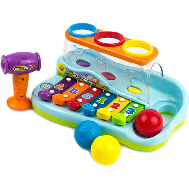 اسباب بازی موزیکال بلز و چکش هولی تويز مدل 856 Enlightening & Intellectual Xylophone