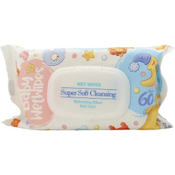 دستمال مرطوب چانف مدل baby wetwipes بسته 60 عددی