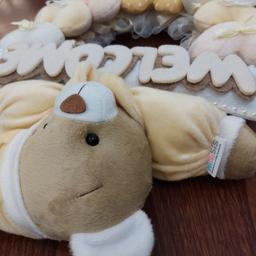 آویز تزیینی اتاق کودک طرح خرس نانان مدل Welcome کد W/Crm