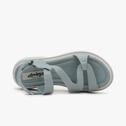 صندل زنانه چرم تهران کد A64T رنگ نقرابی