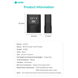 تبدیل DisplayPort به DisplayPort کوتتسی کد 87608