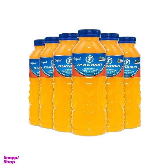 نوشیدنی ویتامینه ایزوتونیک داینامین طعم پرتقال حجم 500 میلی لیتر بسته 12 عددی
