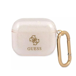 کاور محافظ ایرپاد سی جی موبایل مدل Guess Glossy Crown Case مناسب Apple Airpods 3