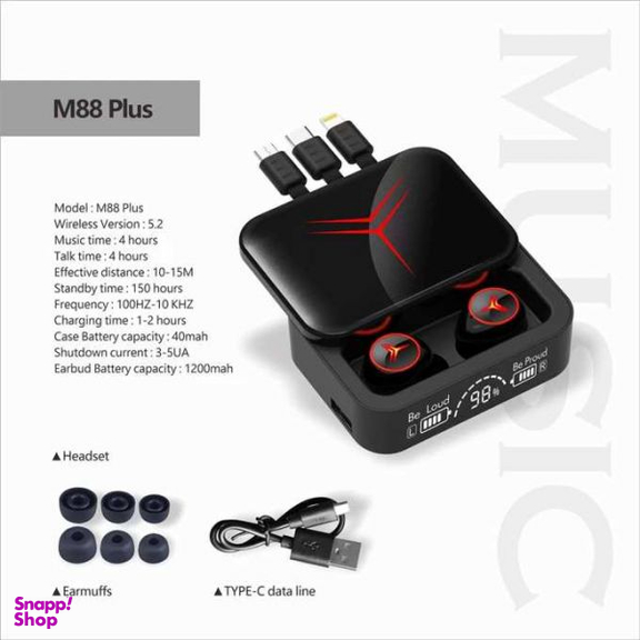 ایرفون بلوتوثی مدل M88 Plus