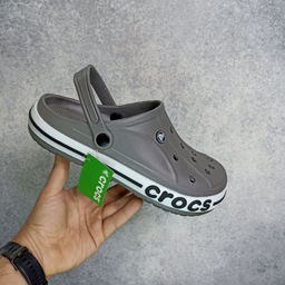 دمپایی مردانه طرح کراکس رنگ خاکستری