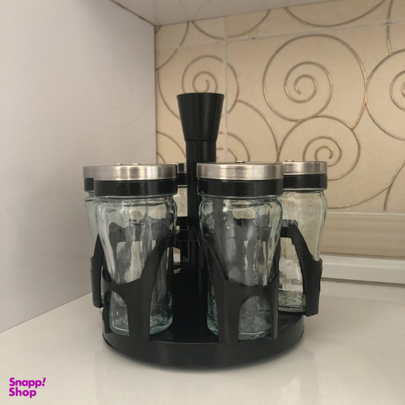 ست جای ادویه 6 پارچه کاپریس مدل پارادایس کد 12663