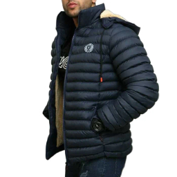 کاپشن مردانه مدل GD-s-18304538 رنگ سرمه ای