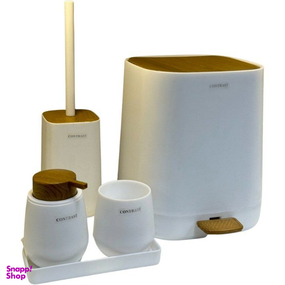 ست سرویس بهداشتی 5 پارچه کنتراست کد 1026