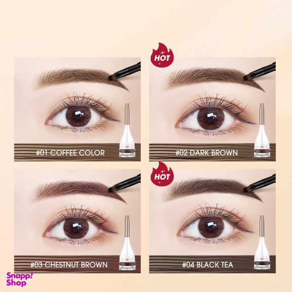 سایه ابرو کرمی او تو او رنگ 03 chestnut brown