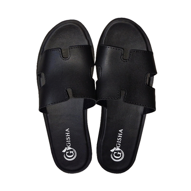 دمپایی زنانه گیشا مدل هرمس رنگ مشکی