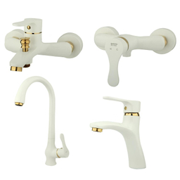 ست شیرآلات راسان مدل صدف کد 41 مجموعه 4 عددی