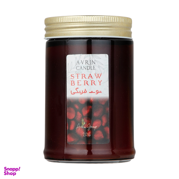 شمع اورین مدل لیان توت فرنگی وزن 500 گرم