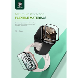 محافظ صفحه نمایش گرین لاین مدل 3D UltraFlex مناسب برای اپل واچ سری 10 سایز 46 میلی متری