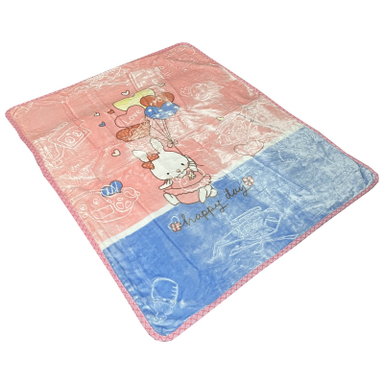 پتو کودک مدل خرگوش بادکنکی سایز 120×100 سانتی متر