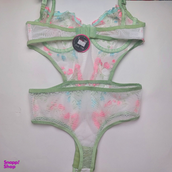 بادی زنانه نوشه پوش کد 90007 رنگ سفید