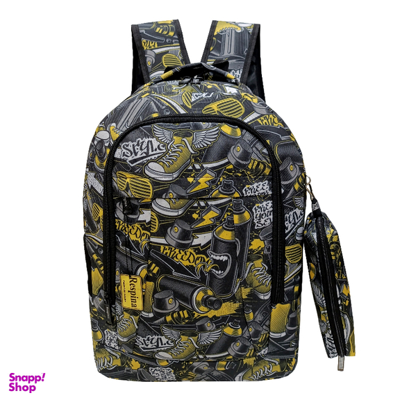 کیف مدرسه پسرانه رسپینا طرح اسپری به همراه جامدادی