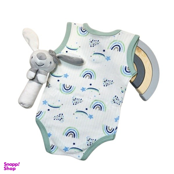 بادی رکابی نوزادی بی بی وان طرح رنگین کمان