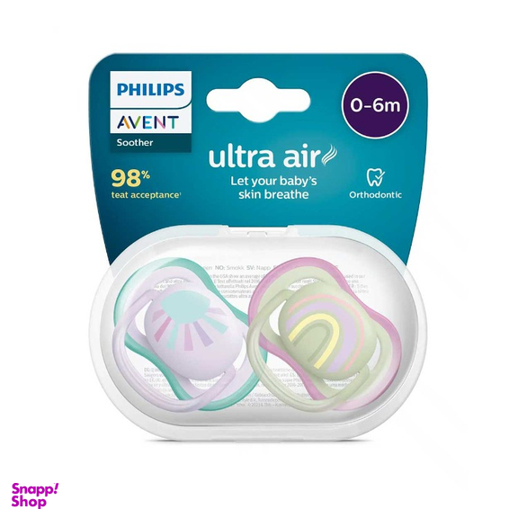 پستانک ارتودنسی اونت مدل التراایر کد scf086-61 بسته ۲ عددی