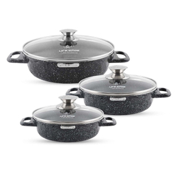 سرویس تابه 6 پارچه لایف اسمایل مدل LIFEP7STSHR-6-2