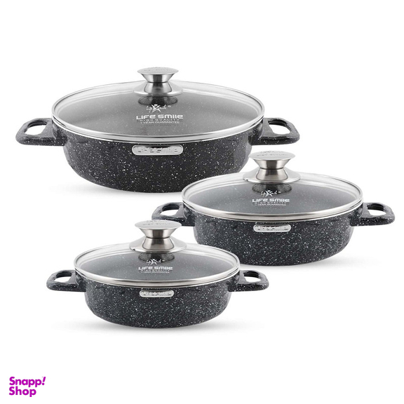 سرویس تابه 6 پارچه لایف اسمایل مدل LIFEP7STSHR-6-2