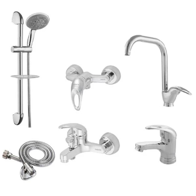 ست شیرآلات فاخته مدل اورانوس کد CH2 مجموعه 6 عددی