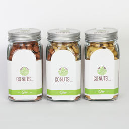 آجیل هدیه گلبر 3 مخلوط و بادام درختی و بادام هندی گوناتس وزن 900 گرم