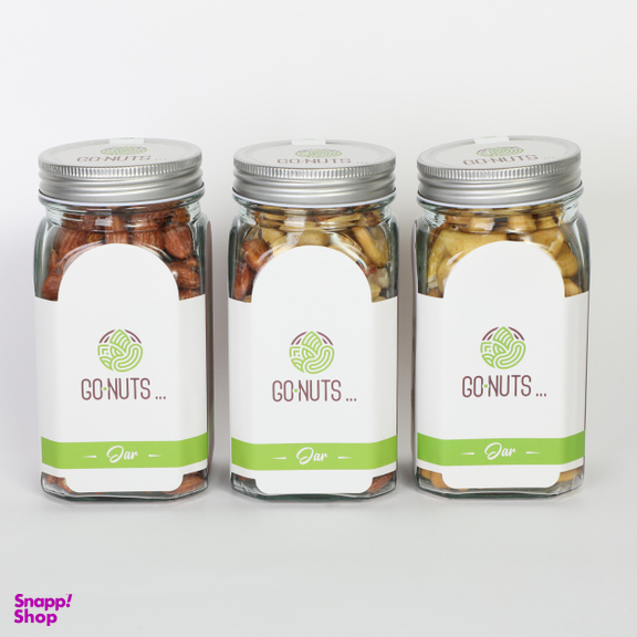 آجیل هدیه گلبر 3 مخلوط و بادام درختی و بادام هندی گوناتس وزن 900 گرم