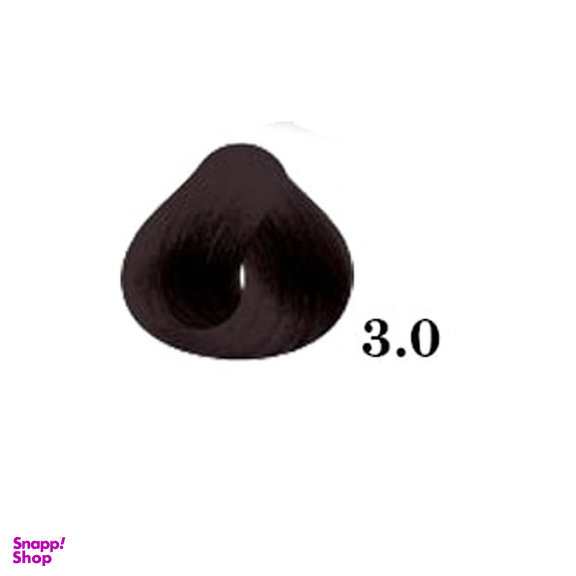 رنگ مو فیدل اکسلنت شماره 3.0 رنگ قهوه ای تیره طبیعی حجم 100 میلی لیتر