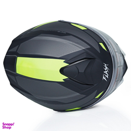 کلاه کاسکت بلوتوث دار فلش مدل 935sv black/neon yellow