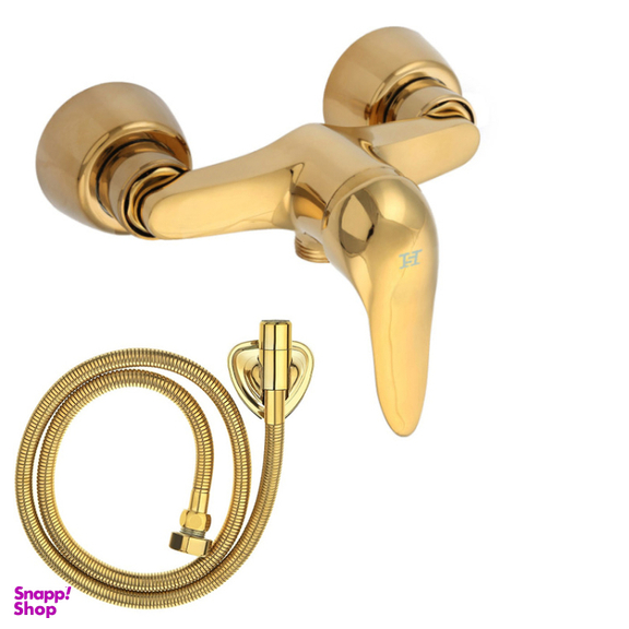 شیر توالت اهرمی اندیکا مدل لاکچری کد T14 به همراه شلنگ