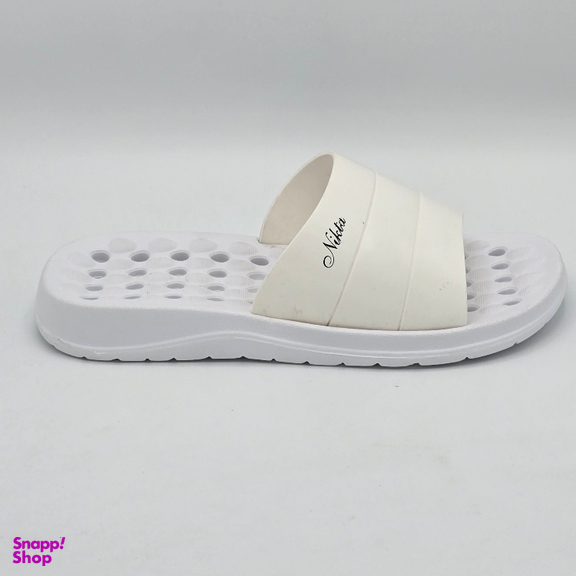 دمپایی حمام نیکتا کد 078 رنگ سفید