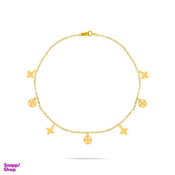 دستبند طلا 18 عیار زنانه سی گلد گالری مدل ونکلیف کد 102