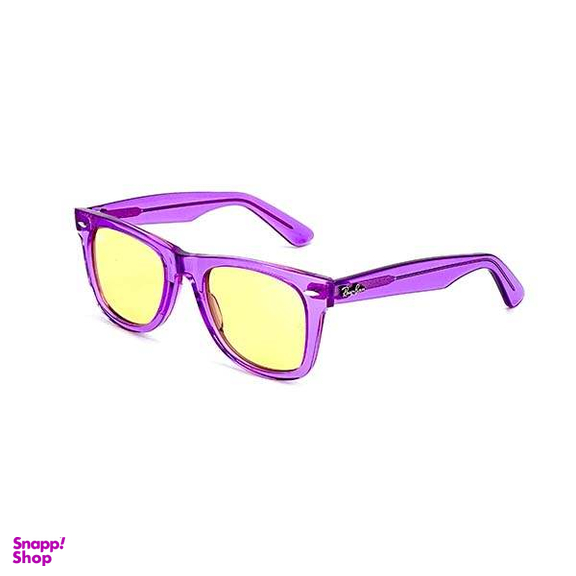 عینک آفتابی ری بن مدل 2140 فریم بنفش عدسی زرد سایز 50