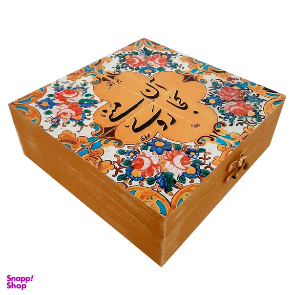 جعبه هدیه مدل سنتی طرح کاشی کد WB80