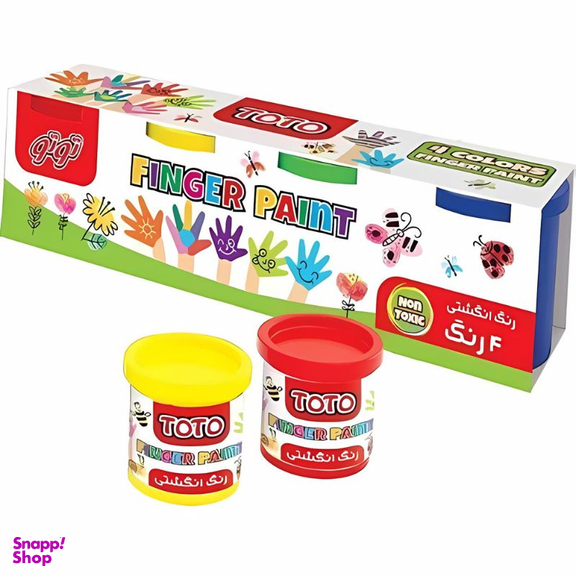 رنگ انگشتی توتو کد 7101 مجموعه 4 عددی