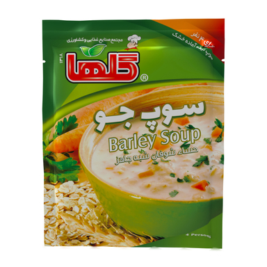 سوپ جو نیمه آماده گلها وزن 70 گرم