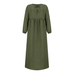 مانتو زنانه السانا مدل دلاوا کد 221053 رنگ زیتونی