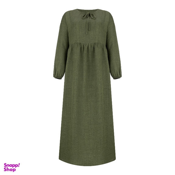 مانتو زنانه السانا مدل دلاوا کد 221053 رنگ زیتونی