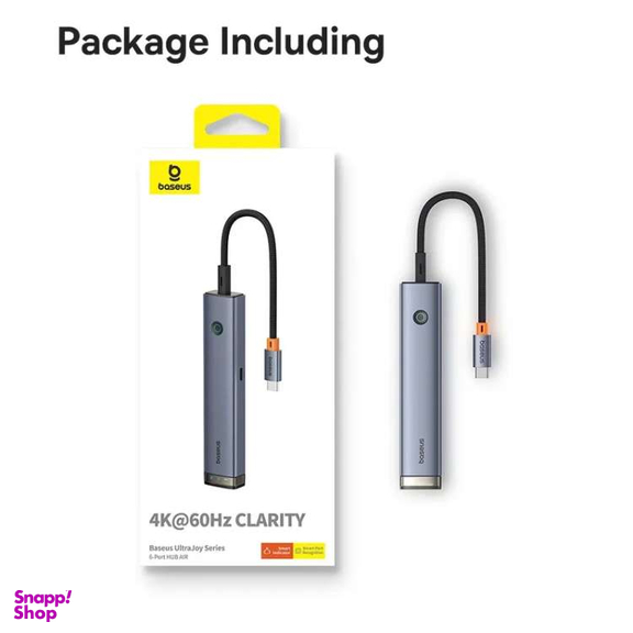هاب 6 پورت USB-C بیسوس مدل BS-OH166 Ultrajoy Series