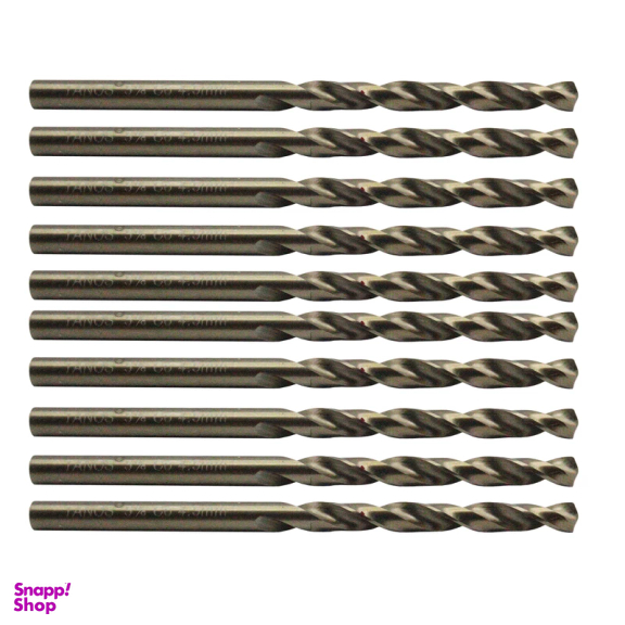 مته کبالت تانوس مدل YP-HSS-SIZE04.5 سایز 4.5 میلی متر مجموعه 10 عددی
