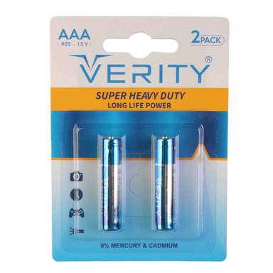 باتری نیم قلمی وریتی مدل Super Heavy بسته 2 عددی