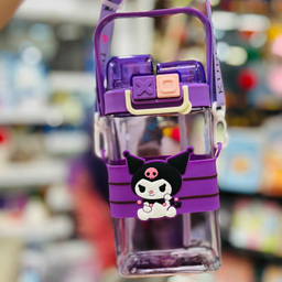 قمقمه کودک مدل کرومی عروسکی گنجایش 0.65 میلی لیتر به همراه برچسب کد 01