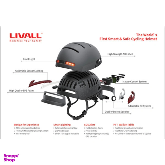 کلاه ایمنی هوشمند Livall مدل BH51M NSO